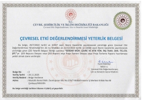 ÇED Yeterlik Belgesi